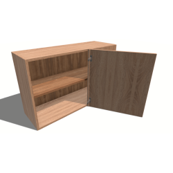 Left Corner Kitchen Wall Cabinet