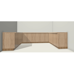 U Corner Kitchen Base Cabinet Run